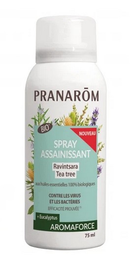 Pranarom Aromaforce Spray Assainissant Ravintsara Tea Tree Bio 75ml